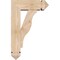 Ekena Millwork Funston Arts and Crafts Smooth Bracket w/ Offset Brace, Douglas Fir, 5 1/2"W x 14"D x 22"H BKT0604X14X22FST03SDF - alternate 4